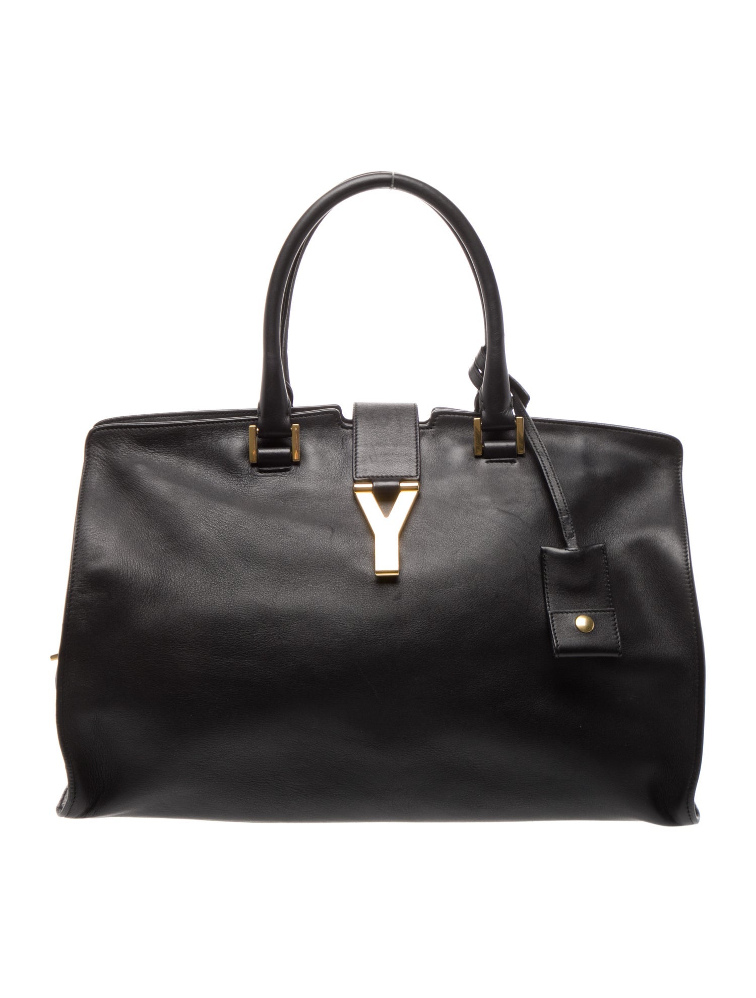 Saint Laurent Leather Cabas Classic Y-Line Large