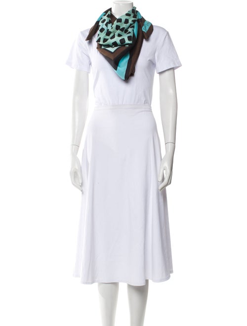 Yves Saint Laurent Suede Printed Scarf