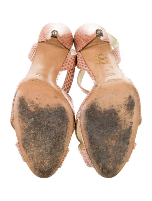 Yves Saint Laurent Snakeskin Animal Print D'Orsay Pumps