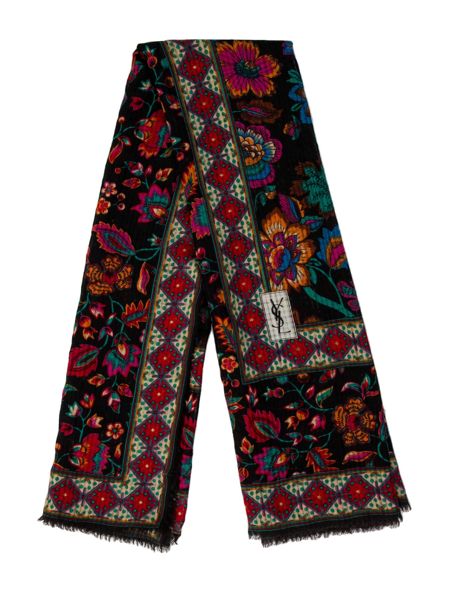 Yves Saint Laurent Printed Scarf