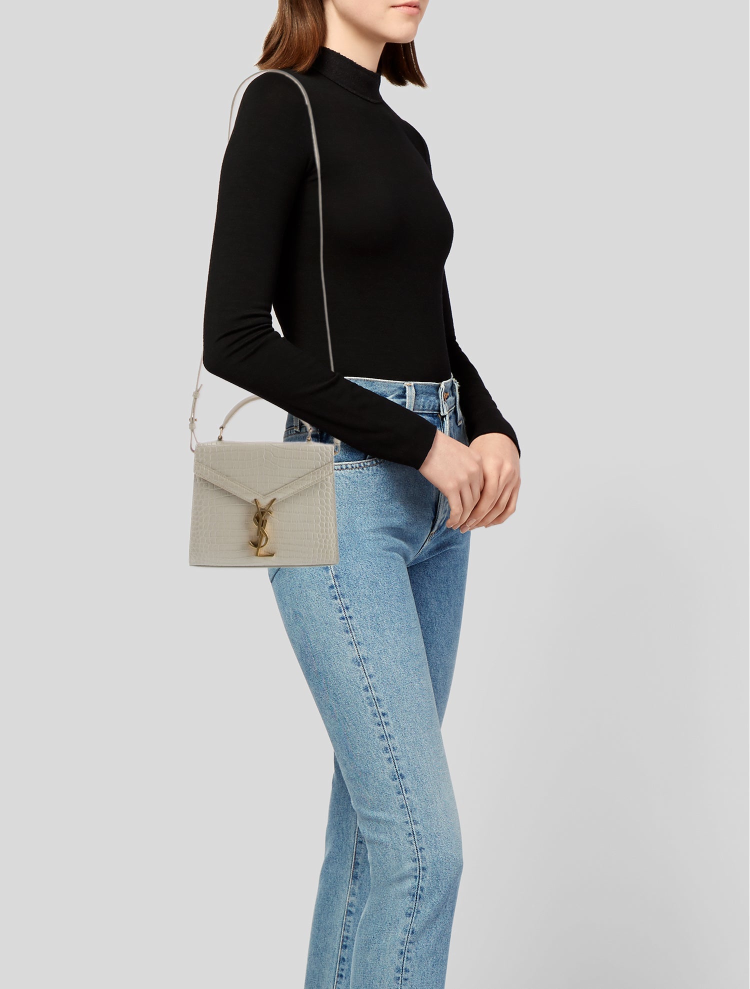 Saint Laurent Leather Top Handle Bag