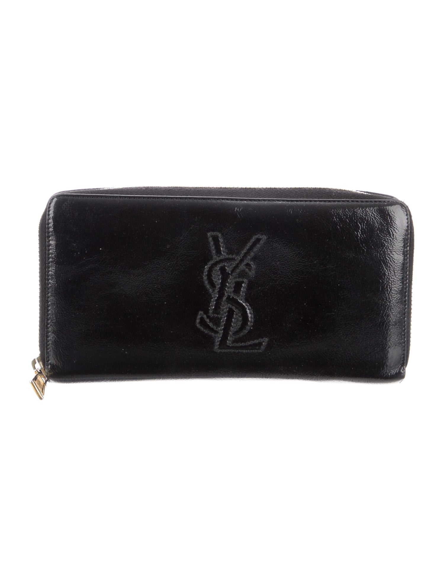 Yves Saint Laurent Patent Leather Continental Wallet