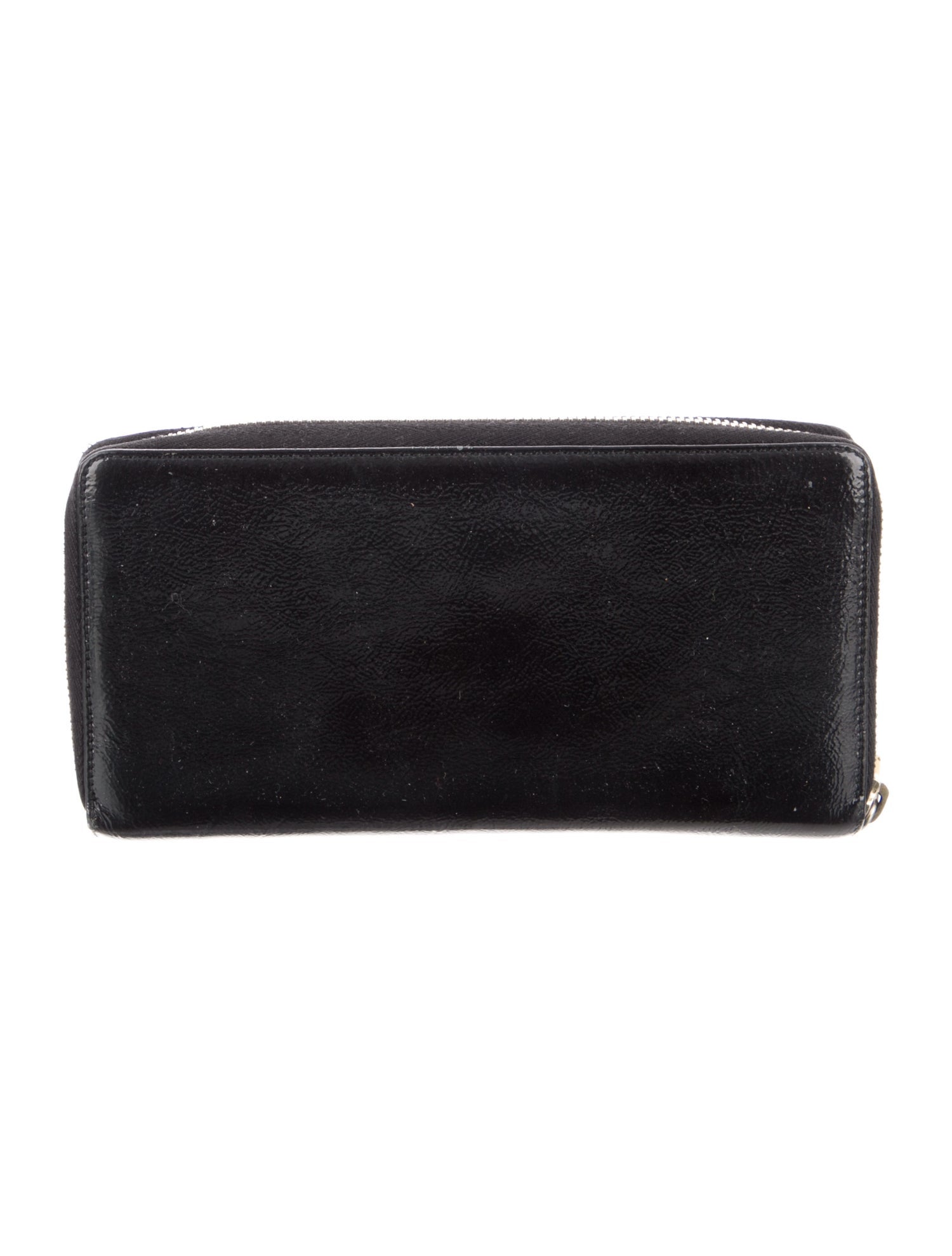 Yves Saint Laurent Patent Leather Continental Wallet
