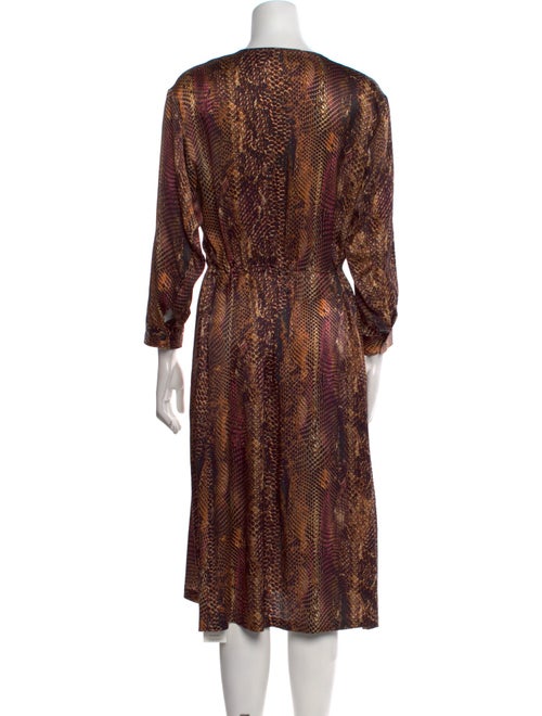 Yves Saint Laurent Silk Midi Length Dress