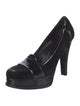 Yves Saint Laurent Rive Gauche Velvet Pumps