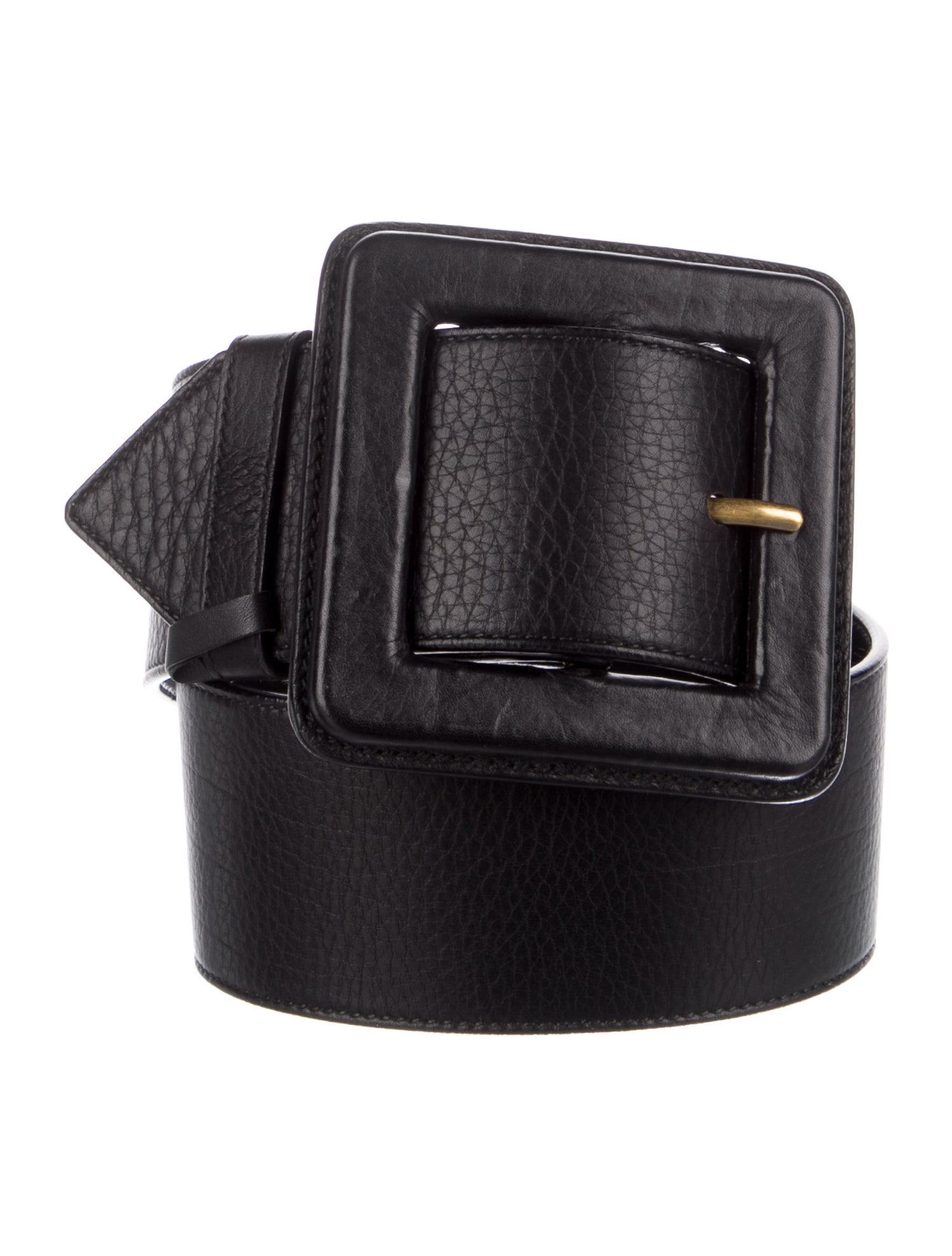 Yves Saint Laurent Wide Leather Waist Belt