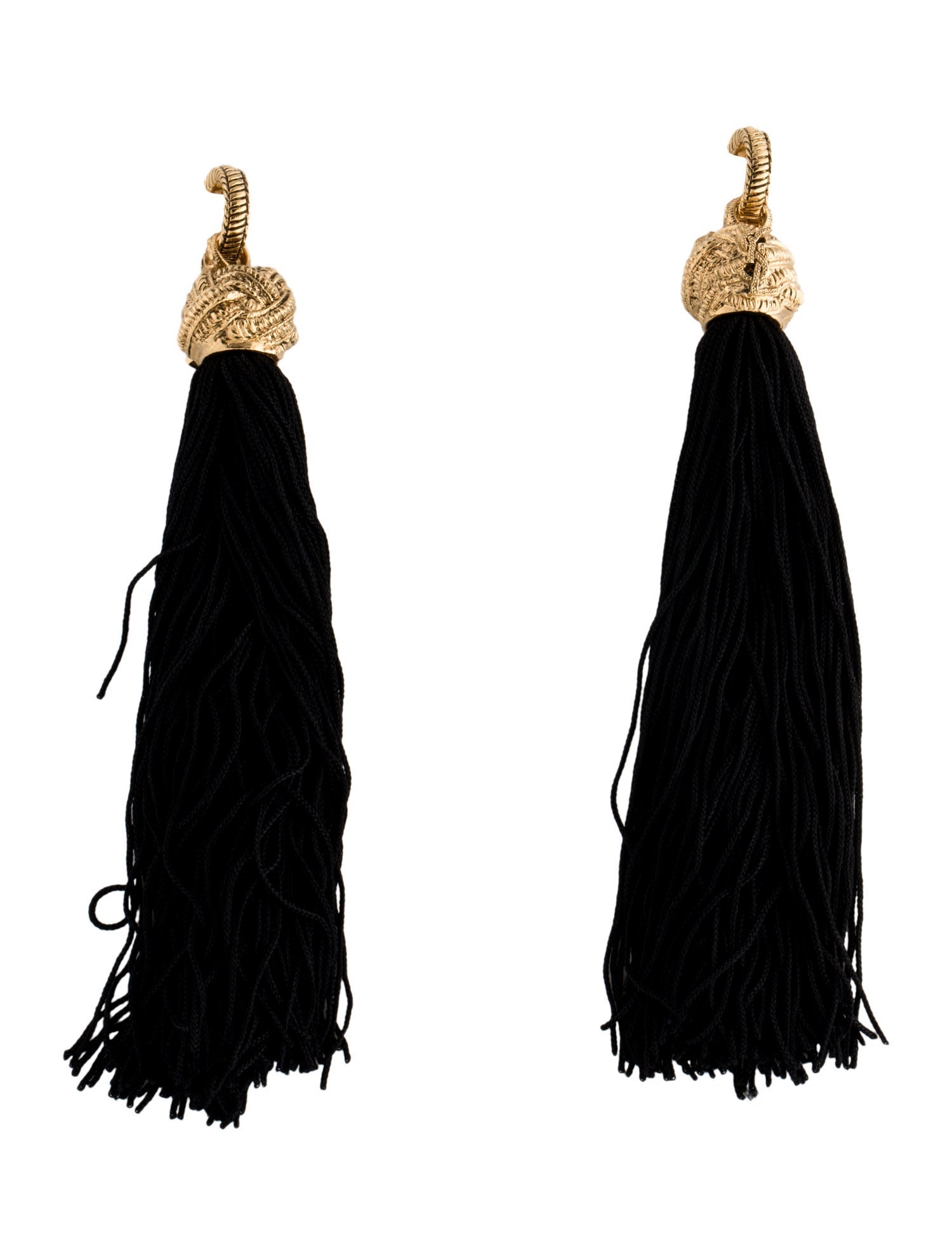 Yves Saint Laurent Thread Tassel Earrings