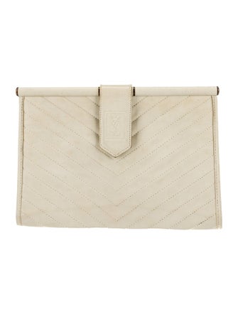 Yves Saint Laurent Leather Clutch