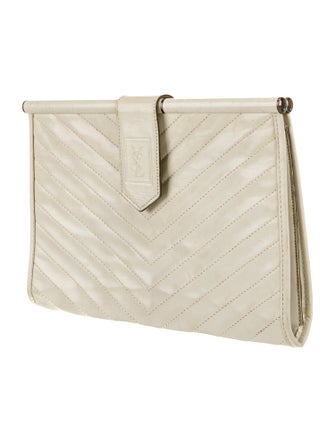Yves Saint Laurent Leather Clutch