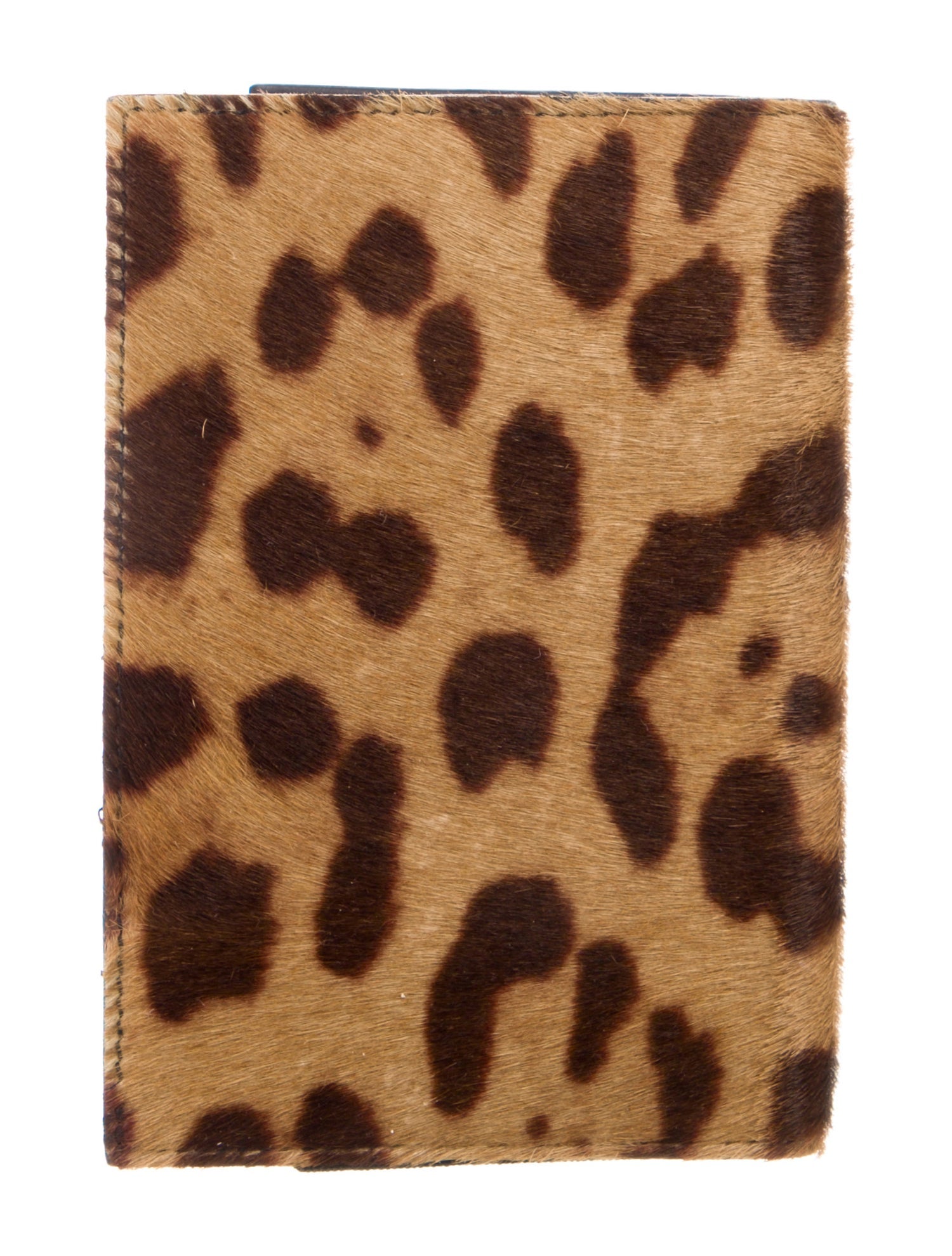 Yves Saint Laurent Ponyhair Animal Print Wallet