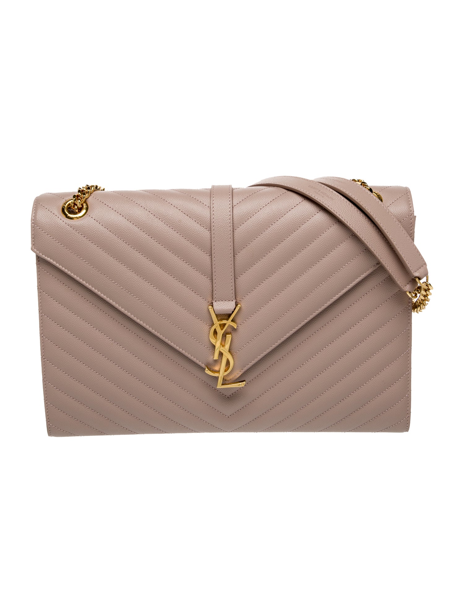 Saint Laurent Leather Envelope Large