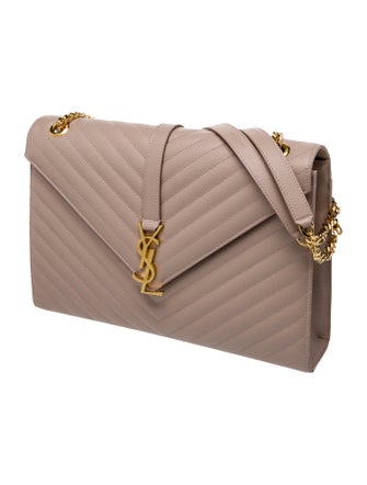 Saint Laurent Leather Envelope Large
