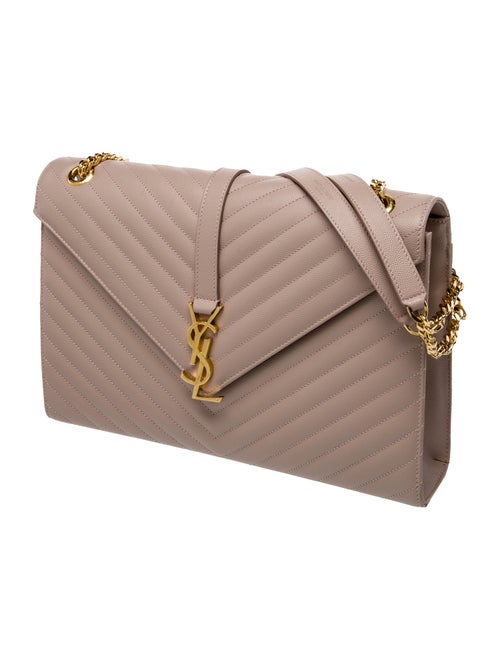 Saint Laurent Leather Envelope Large