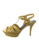 Yves Saint Laurent Patent Leather T-Strap Pumps