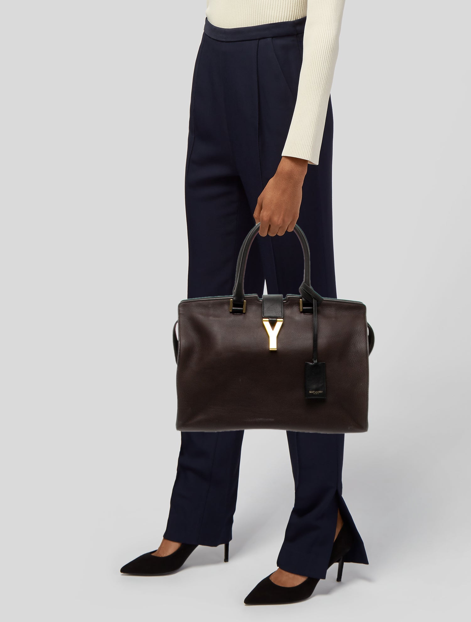 Saint Laurent Leather Top Handle Bag