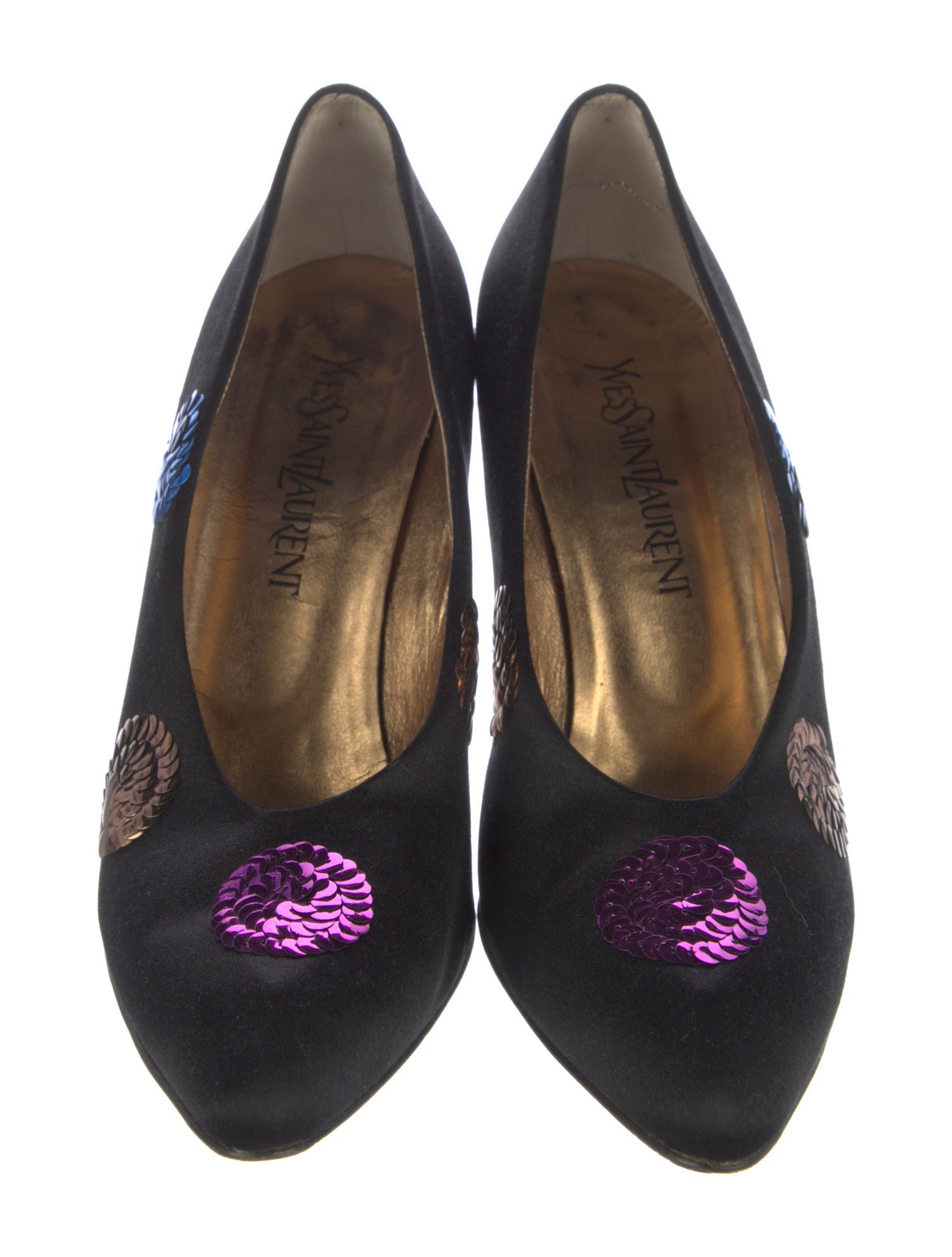 Yves Saint Laurent Vintage Satin Pumps