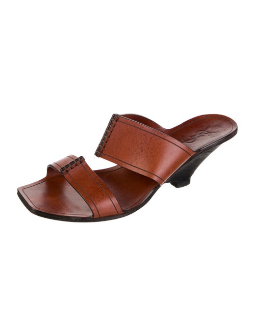 Yves Saint Laurent Leather Slides