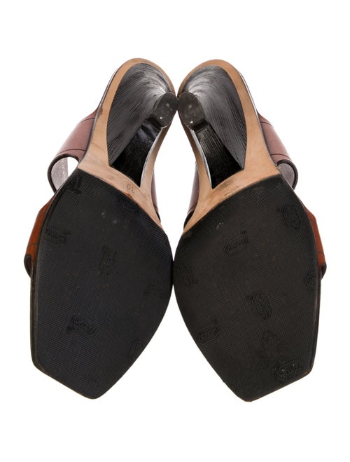 Yves Saint Laurent Leather Slides