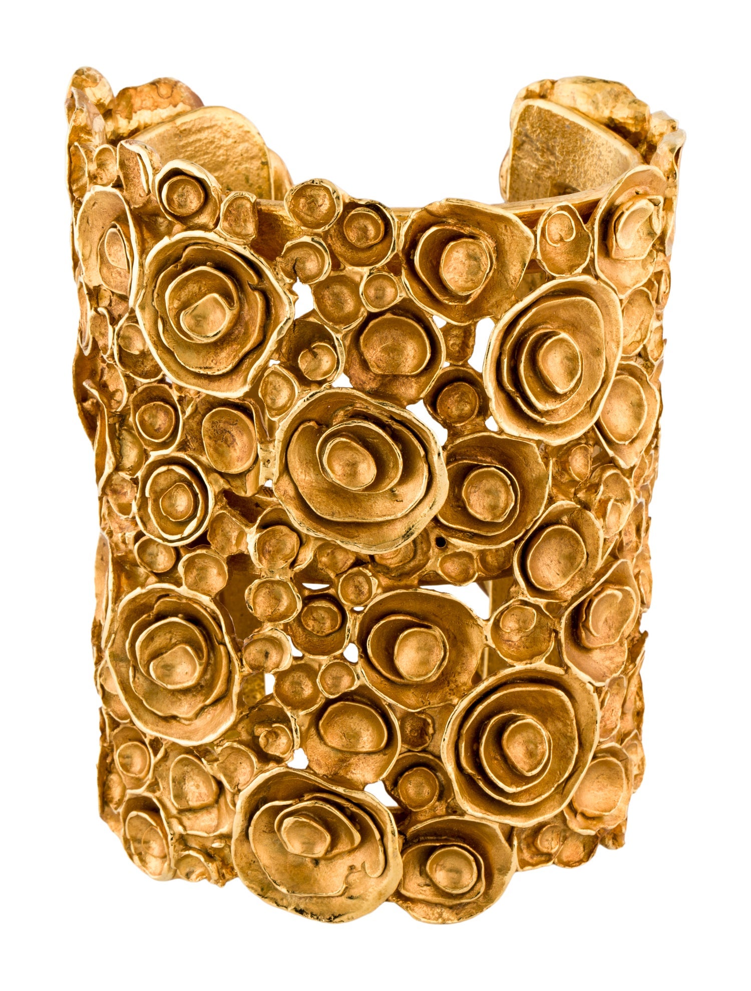 Yves Saint Laurent Flower Cuff Bracelet