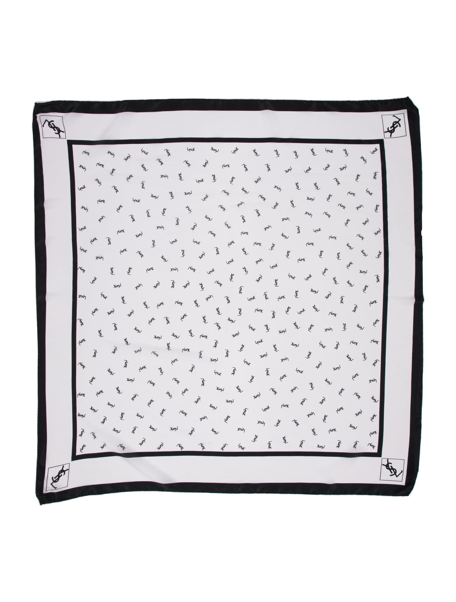 Yves Saint Laurent Suede Printed Scarf