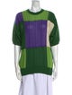 Yves Saint Laurent 1990's Colorblock Pattern Blouse