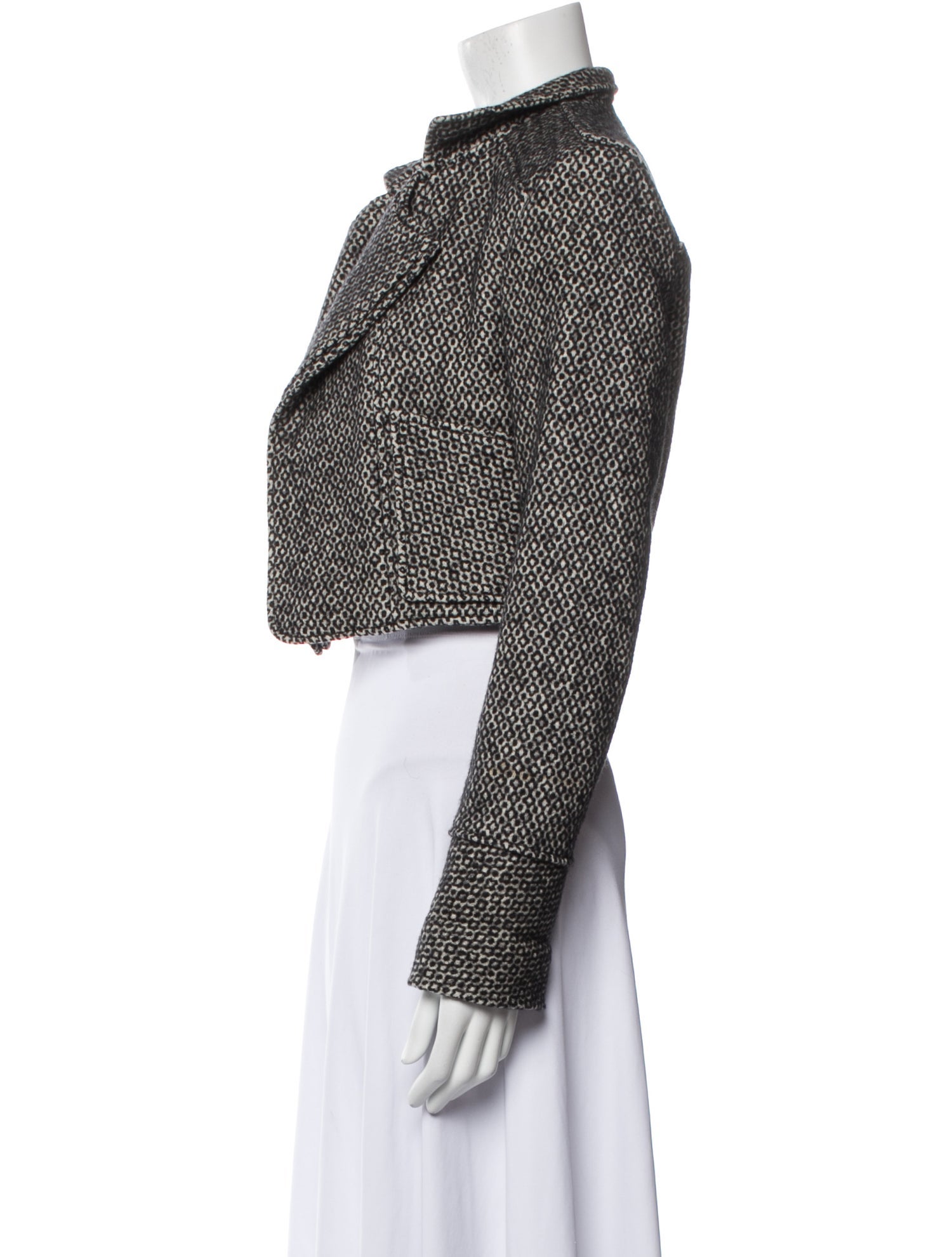 Yves Saint Laurent Wool Printed Evening Jacket