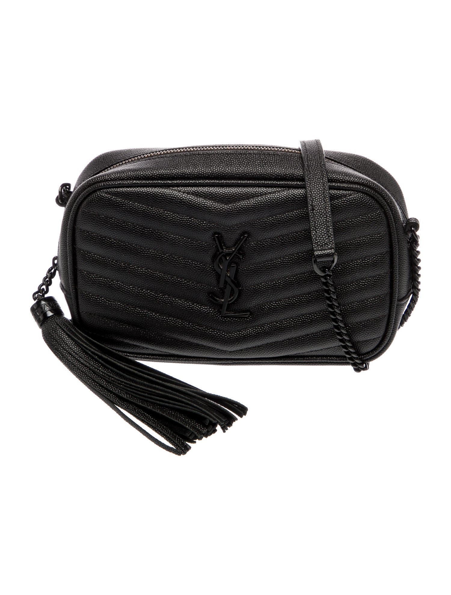 Saint Laurent Chevron Lou Mini Camera Bag