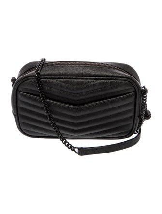 Saint Laurent Chevron Lou Mini Camera Bag