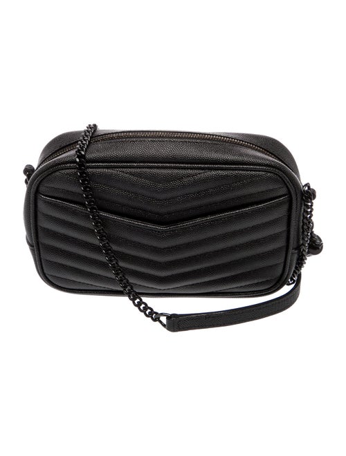 Saint Laurent Chevron Lou Mini Camera Bag