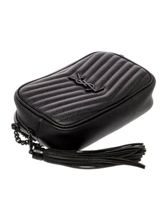 Saint Laurent Chevron Lou Mini Camera Bag