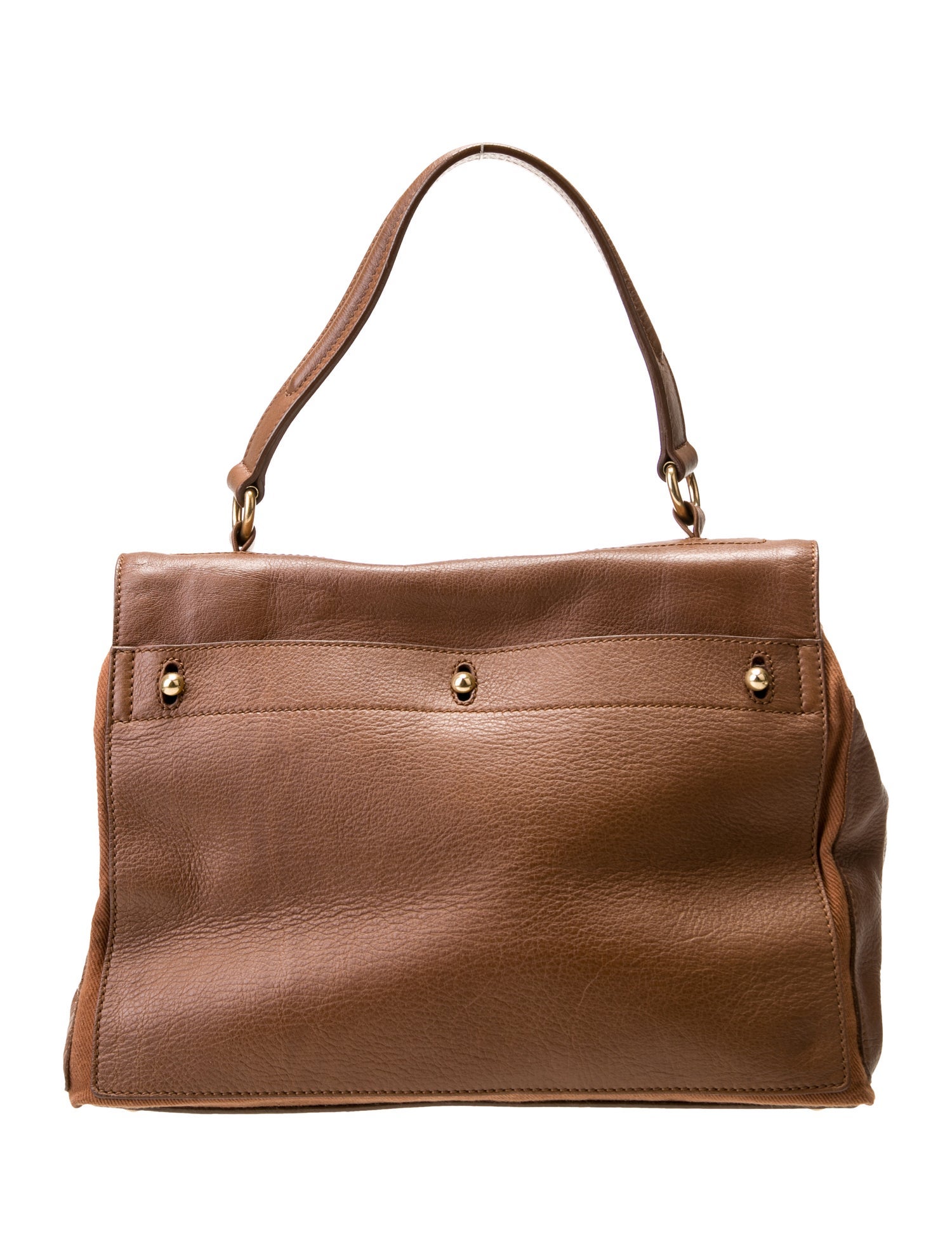 Yves Saint Laurent Leather Top Handle Bag