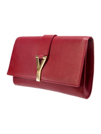 Yves Saint Laurent Leather Clutch