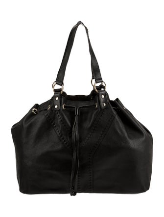 Yves Saint Laurent Leather Reversible Double Sac Y Tote