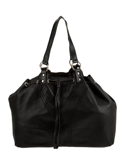 Yves Saint Laurent Leather Reversible Double Sac Y Tote