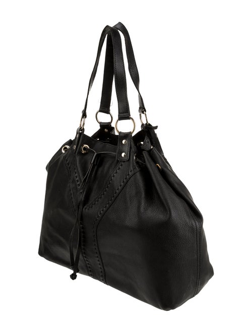 Yves Saint Laurent Leather Reversible Double Sac Y Tote