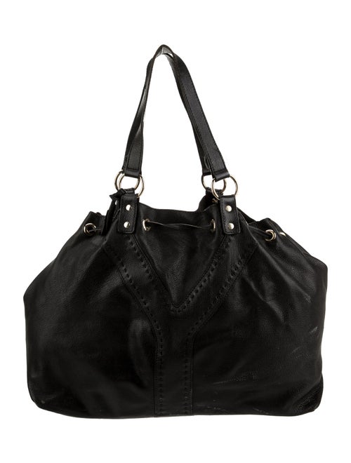 Yves Saint Laurent Leather Reversible Double Sac Y Tote