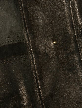 Yves Saint Laurent Leather Reversible Double Sac Y Tote