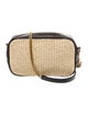 Saint Laurent Raffia Lou Monogram Heart Camera