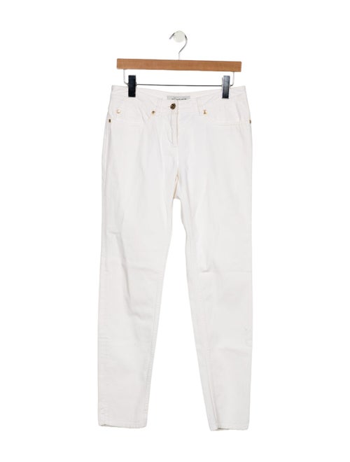 Yves Saint Laurent Mid-Rise Straight Leg Jeans