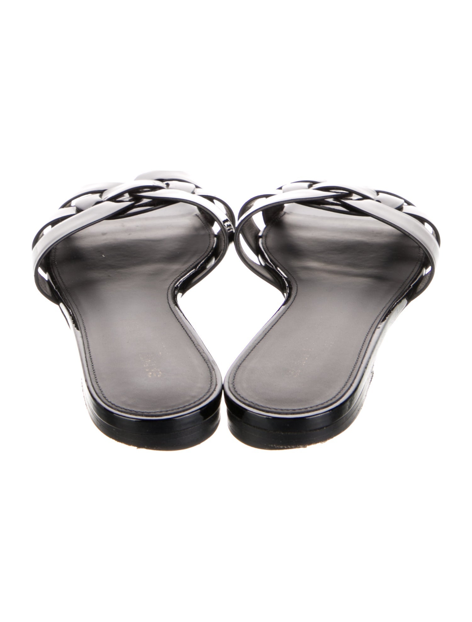 Yves Saint Laurent Patent Leather Slides