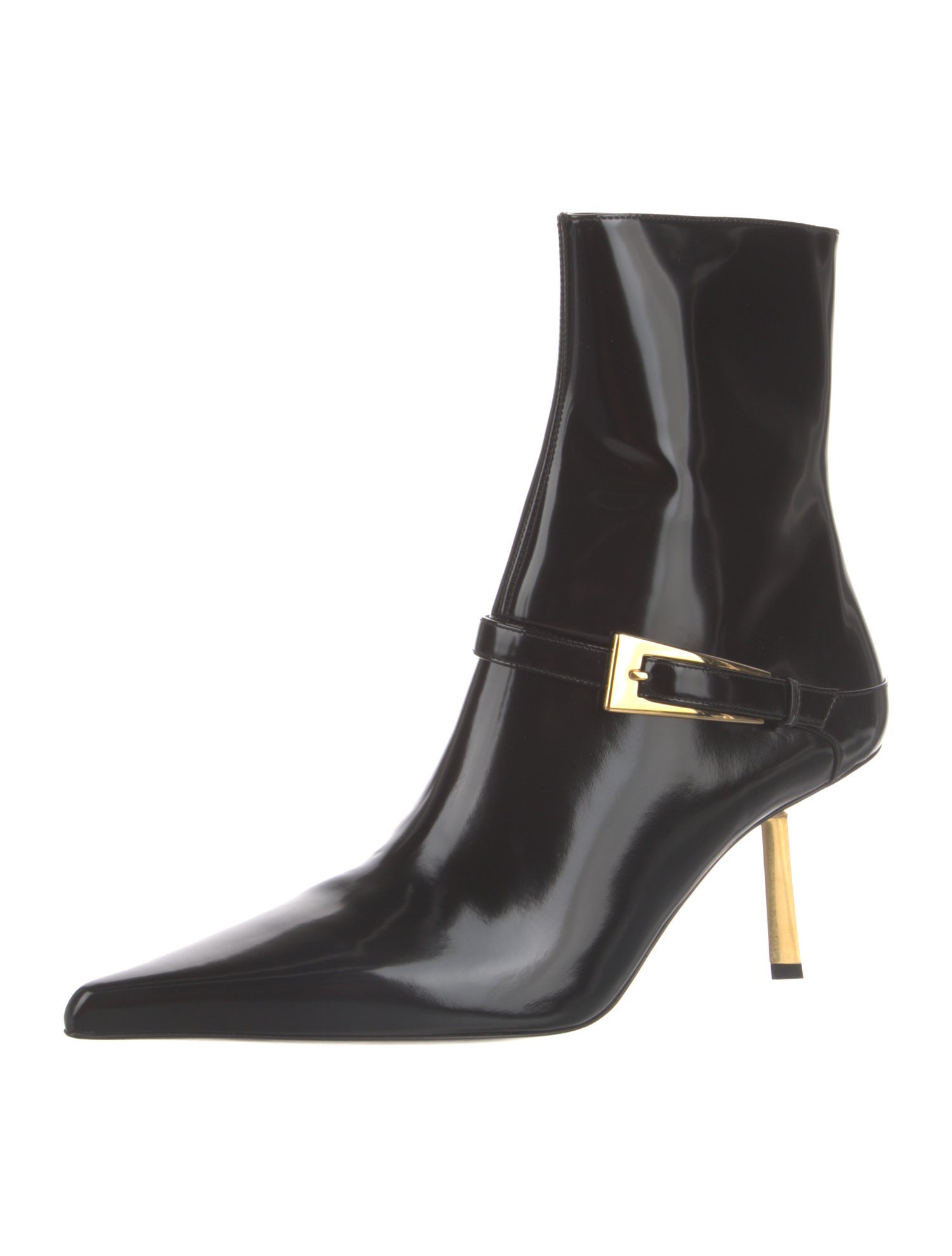 Yves Saint Laurent Leather Moto Boots