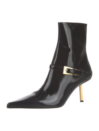 Yves Saint Laurent Leather Moto Boots