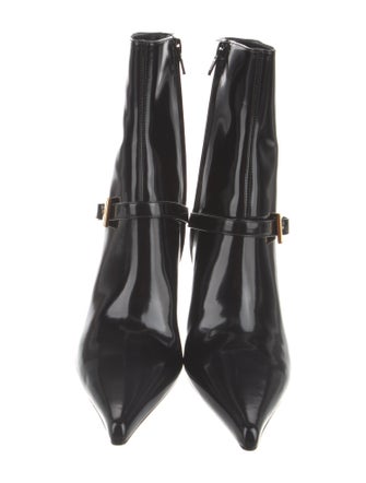 Yves Saint Laurent Leather Moto Boots