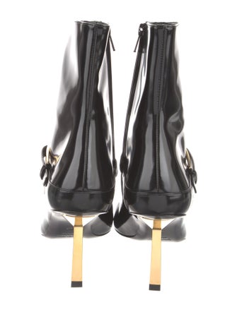 Yves Saint Laurent Leather Moto Boots