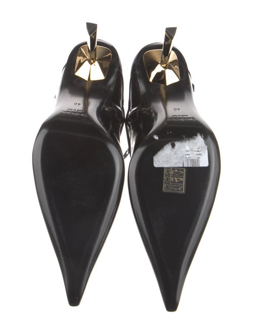 Yves Saint Laurent Leather Moto Boots