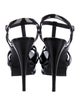 Yves Saint Laurent Patent Leather T-Strap Sandals