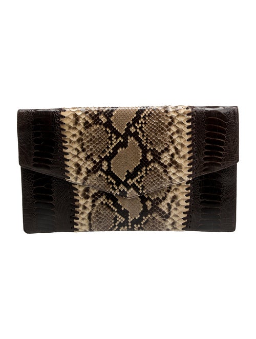 Yves Saint Laurent Python Clutch
