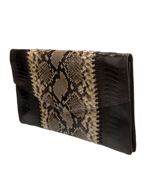 Yves Saint Laurent Python Clutch