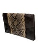 Yves Saint Laurent Python Clutch