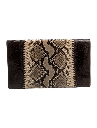 Yves Saint Laurent Python Clutch